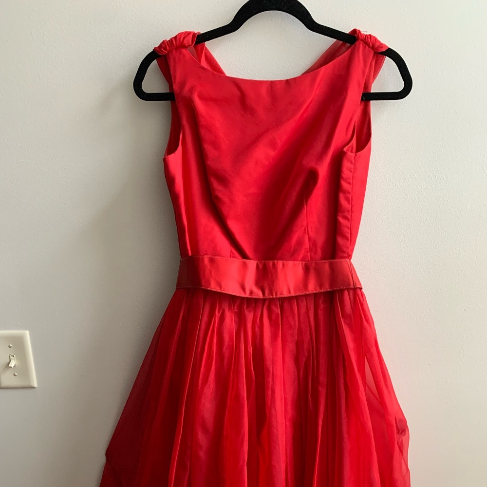 1950s red valentines dress